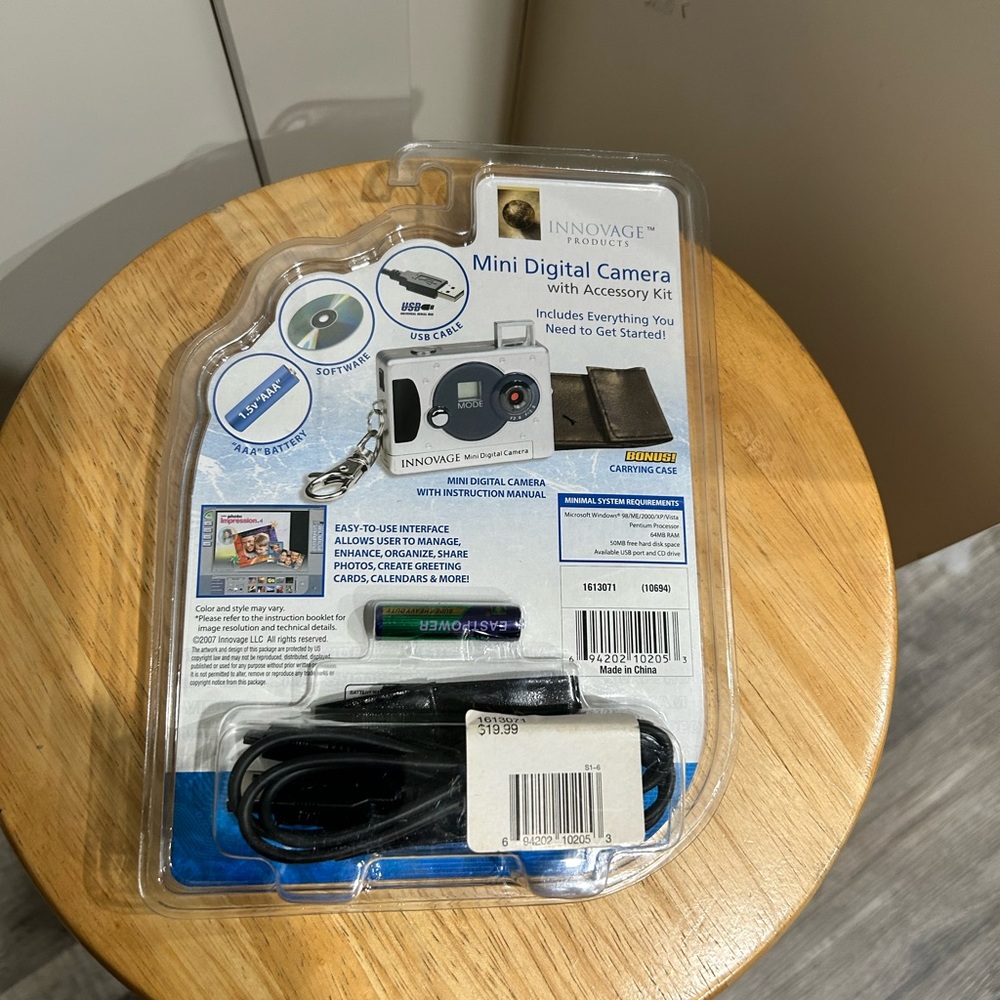 Silver Mini Digital Camera with Accessory Kit - Picture 2 of 2
